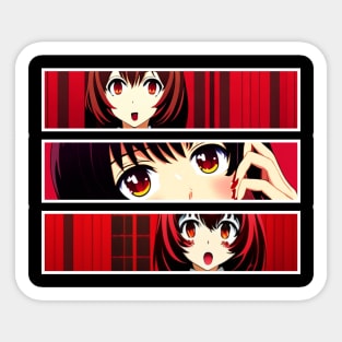 Some Of Lewd Yumeko Intense Look Sticker